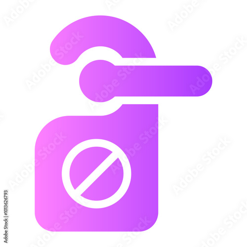 do not disturb gradient icon