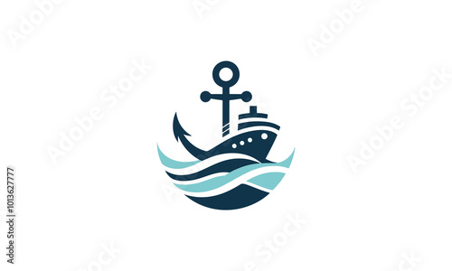 Yacht logo design vector template yacht vector illustration logo design, Sailing icon, Sea Ocean Sailing Adventure Travel Trip Transportation logo design

