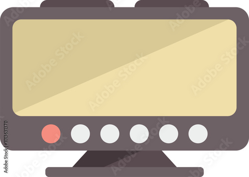 Flat screen television with its screen illuminated is displaying a blank screen, suggesting a moment of pause or anticipation