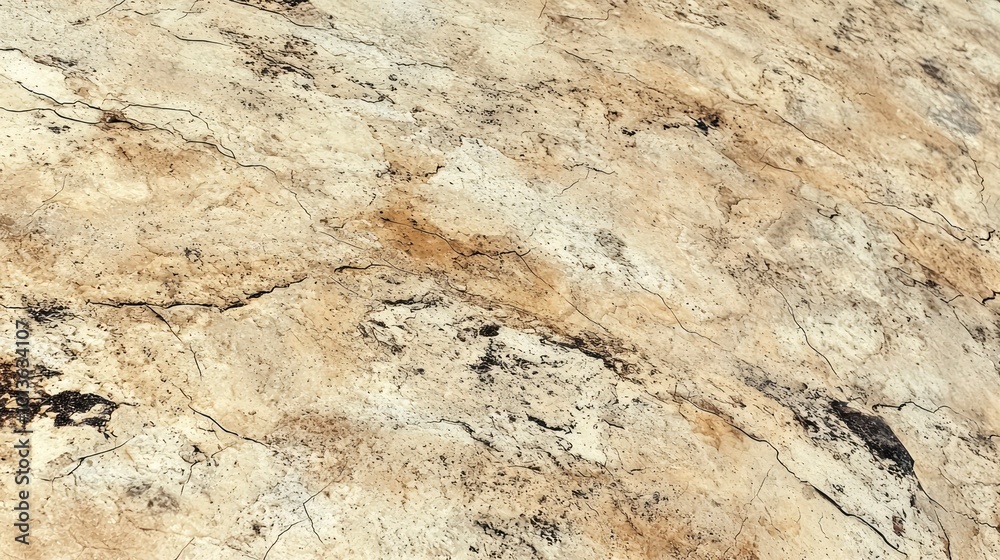 Close-up of Cracked and Weathered Beige and Brown Surface Close-up of Cracked and Weathered Beige and Brown Surface