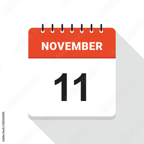 November 11 Calendar Date icon