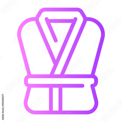 bath robe gradient icon