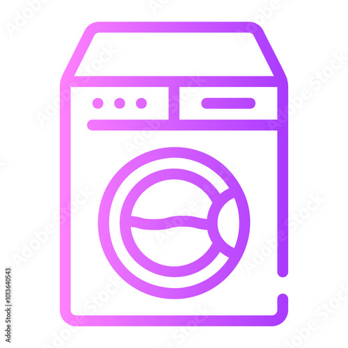 laundry service gradient icon