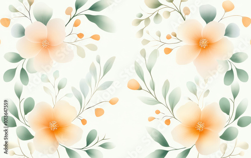 Vintage floral texture art background