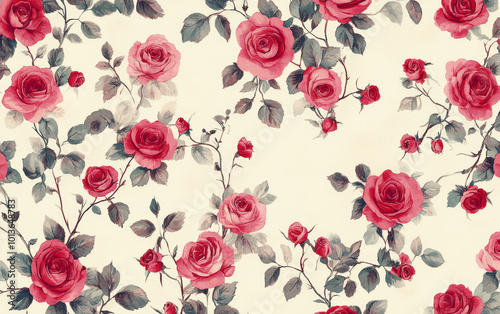 Vintage floral texture art background
