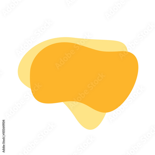 abstract shape yellow color vector