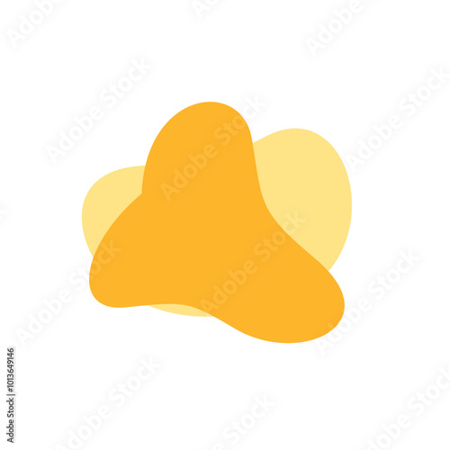 abstract shape yellow color vector