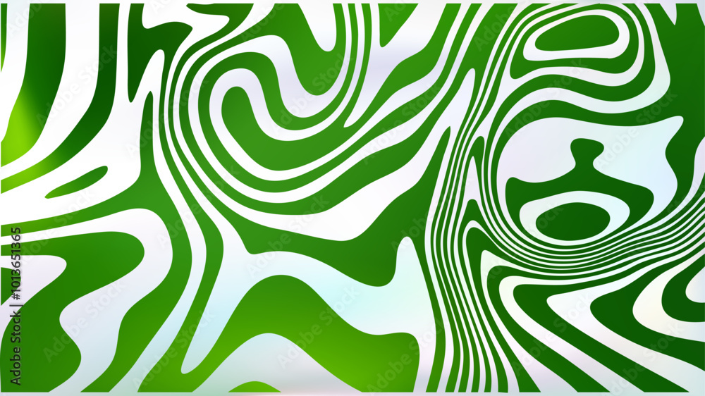 Abstract white green fluid swirl bg. Psychedelic groovy style Abstract white green fluid swirl bg. Psychedelic groovy style