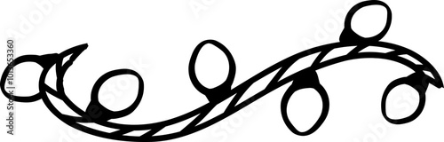 Cowboy Christmas lights rope string