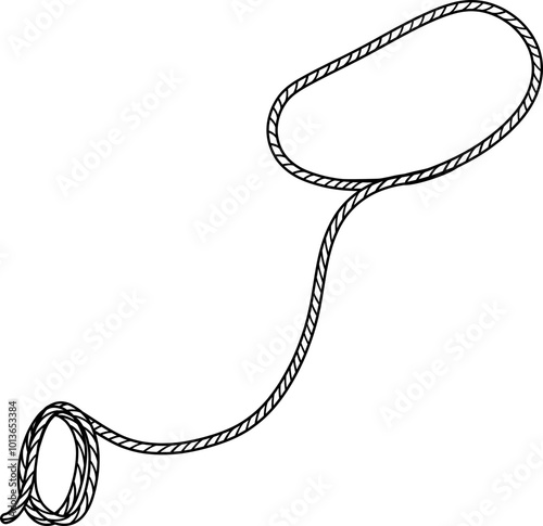 Cowboy Christmas rope lasso twist