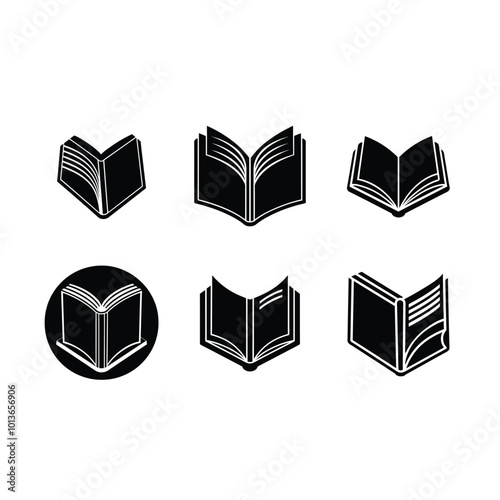 Book Vector AI Line Art Illustration | Generative AI Design for Books