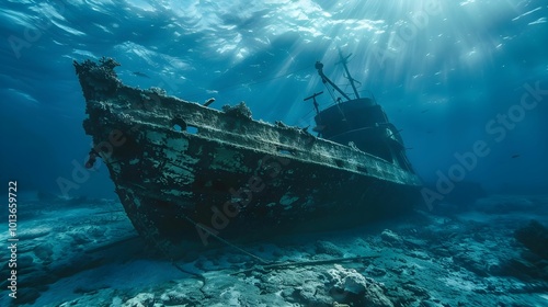 Sunken ship Wallpaper. Background