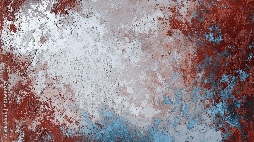 Fototapeta premium Peeling Paint on a Weathered Surface
