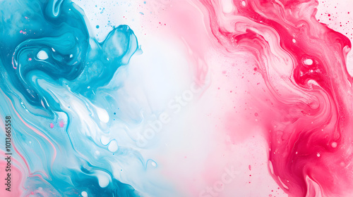 Wallpaper Mural Colorful abstract fluid paint swirls create vibrant and dynamic background Torontodigital.ca