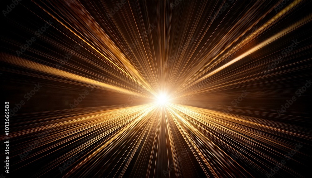Abstract Sun Rays Shimmering Over Black Abstract Sun Rays Shimmering Over Black