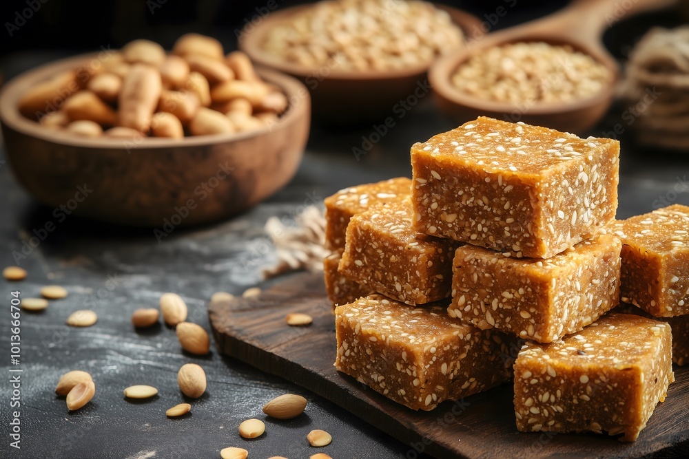 Celebrate Winter with Til Bugga A Traditional Punjabi Sweet Treat. This treat yourself to the deliciousness of Til Bugga, made from dry roasted sesame seeds and blended with desi ghee and khoya Celebrate Winter with Til Bugga A Traditional Punjabi Sweet Treat. This treat yourself to the deliciousness of Til Bugga, made from dry roasted sesame seeds and blended with desi ghee and khoya
