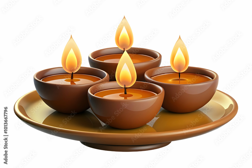Serene Flat Vector Illustration of Glossy Diwali Diyas Floating on Water with Glowing Reflections, Perfect Festive Background for Celebrations Serene Flat Vector Illustration of Glossy Diwali Diyas Floating on Water with Glowing Reflections, Perfect Festive Background for Celebrations