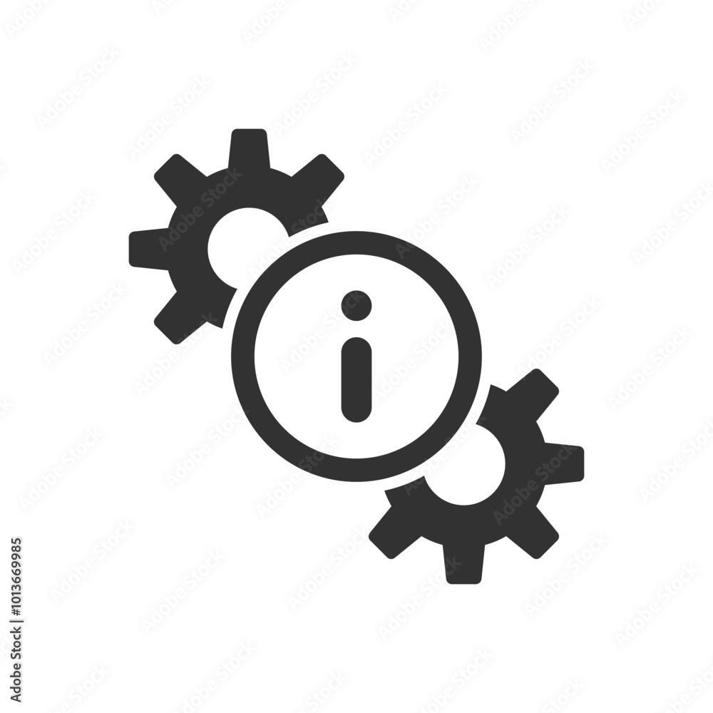 Information Support Icon - Info Setting Icon Information Support Icon - Info Setting Icon