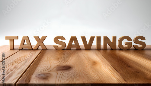 Tax Savings word