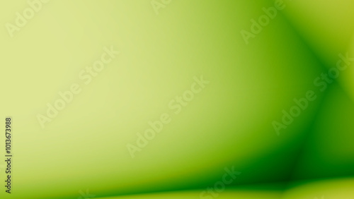 Abstract green background. 3D illustration, modern background illustration, fractal surface, light effect texture.