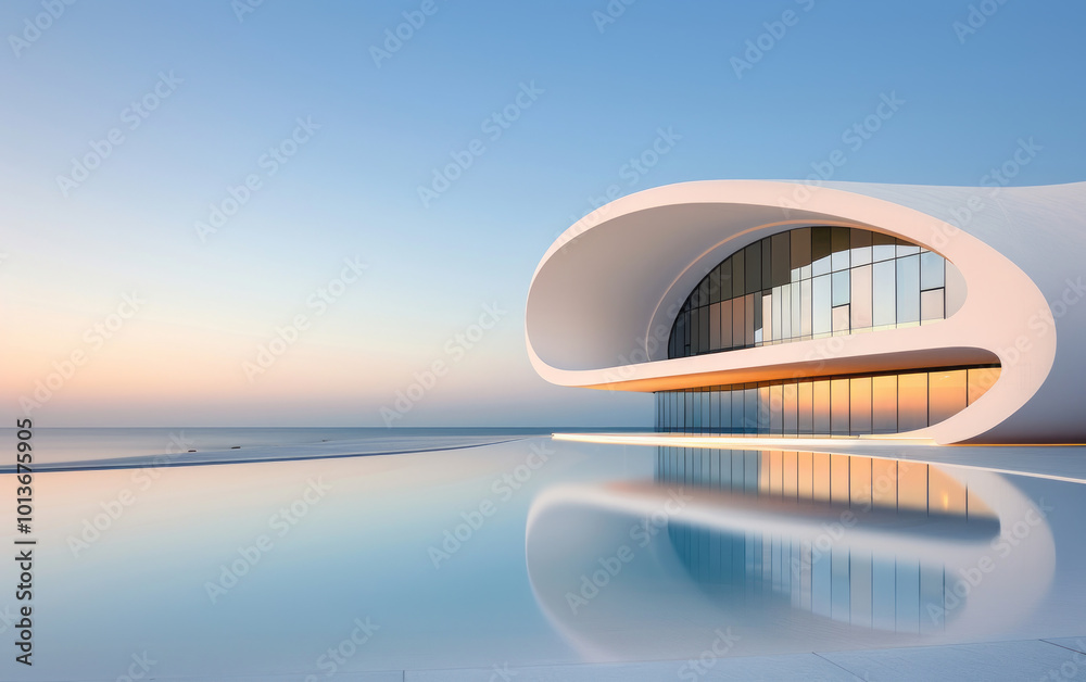 Minimalist modern art building space structure Minimalist modern art building space structure