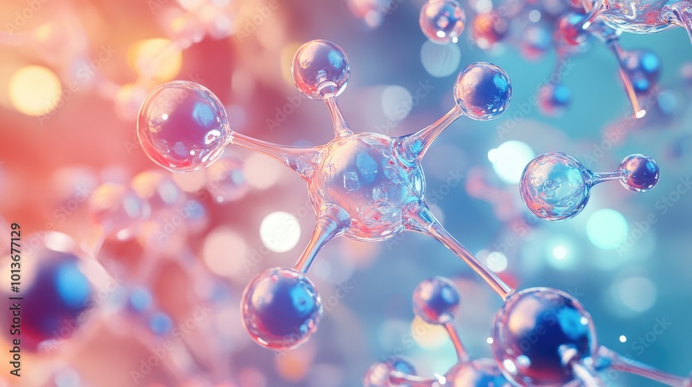 Abstract image of molecular structures in vibrant colors, showcasing intricate designs that symbolize scientific innovation. Abstract image of molecular structures in vibrant colors, showcasing intricate designs that symbolize scientific innovation.