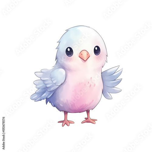 Small bird spreading wings are perfect for nature themed designs, logos, birdwatching articles, posters, and wildlife conservation materials. Generative AI photo