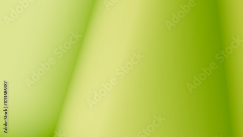 3D illustration of green stripes, similar to business cards or color samples. Paper set on green background. Geometric pattern. Technological geometric background