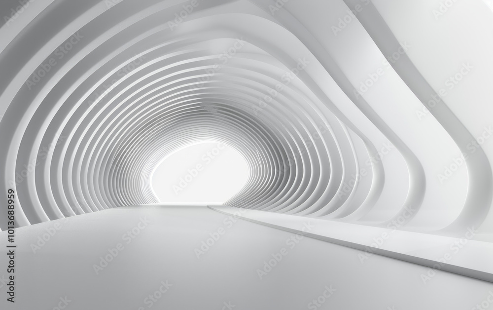 Obraz premium Minimalist modern art building space structure