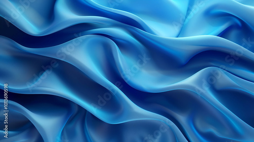 abstract business background with smooth blue folds relaxing creative wallpaper 