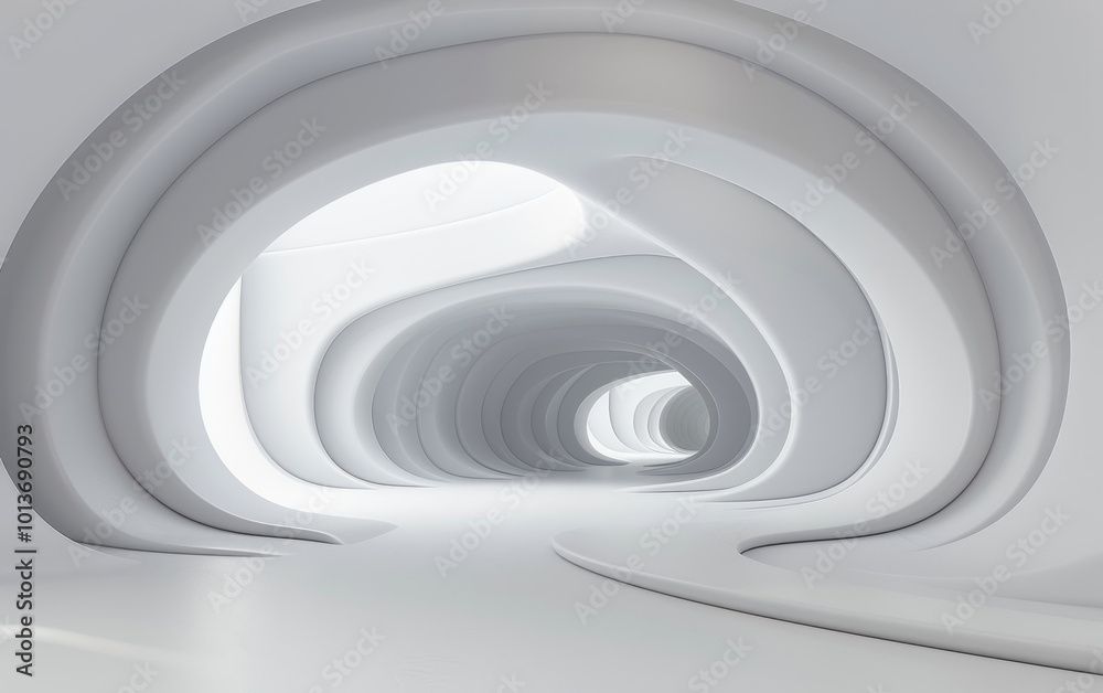 Obraz premium Minimalist modern architecture and spatial structure