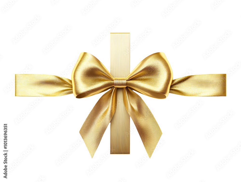 White gift voucher with gold ribbon and bow. Discount coupon. Isolated on white and transparent background, png White gift voucher with gold ribbon and bow. Discount coupon. Isolated on white and transparent background, png