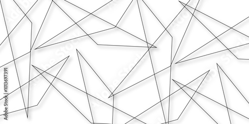  Abstract background with liens and triangles shape on white background. White and grey geometric overlapping rectangle pattern Geometric background soft shadows as patten ..White polygon textured .	
