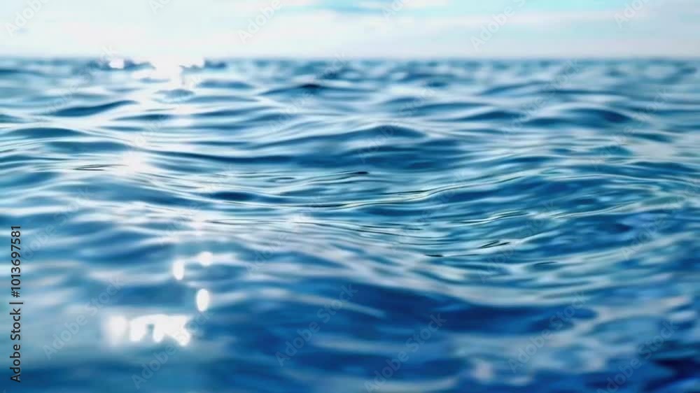 The fabric moves gliding surface of a calm body of water. rippling waves liquidity, reflections creating a mesmerizing, watery effect, 4k High-Quality background Animation Video