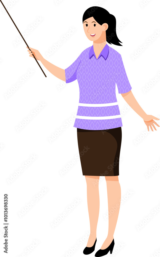 woman cartoon character modern style avatar