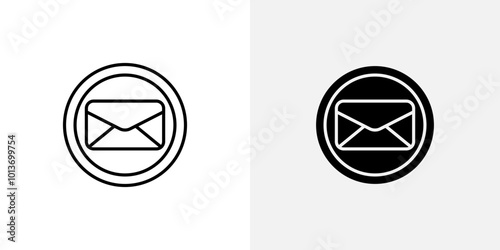 Icon of an envelope, representing sending or receiving emails.