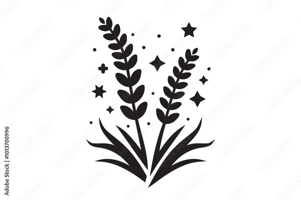 Beautiful Flower Icon Silhouette Vector Art Beautiful Flower Icon Silhouette Vector Art