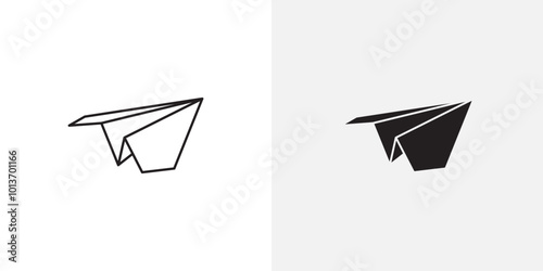 Icon of a paper plane, symbolizing communication, creativity, or sending messages.