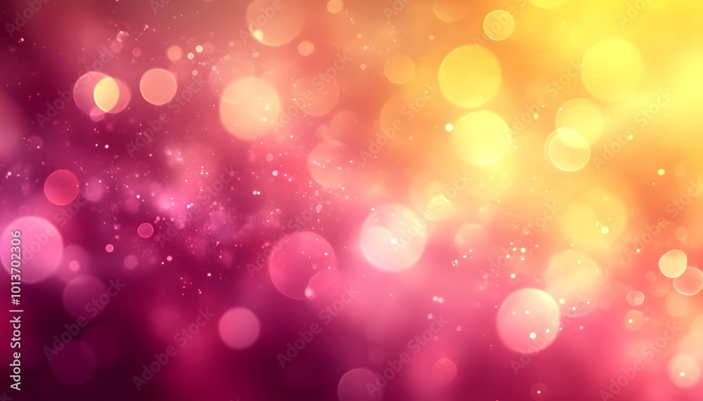 Warm, glowing gradient of pink and yellow, softly blending together with a blurred effect