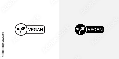 Icon of a leaf or plant, symbolizing veganism, plant-based diets, or eco-friendly practices.