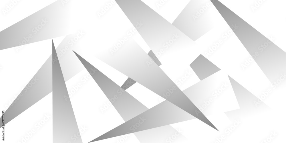 Abstract background with liens and triangles shape on white background. White and grey geometric overlapping rectangle pattern Geometric background soft shadows as patten ..White polygon textured .
Abstract background with liens and triangles shape on white background. White and grey geometric overlapping rectangle pattern Geometric background soft shadows as patten ..White polygon textured .