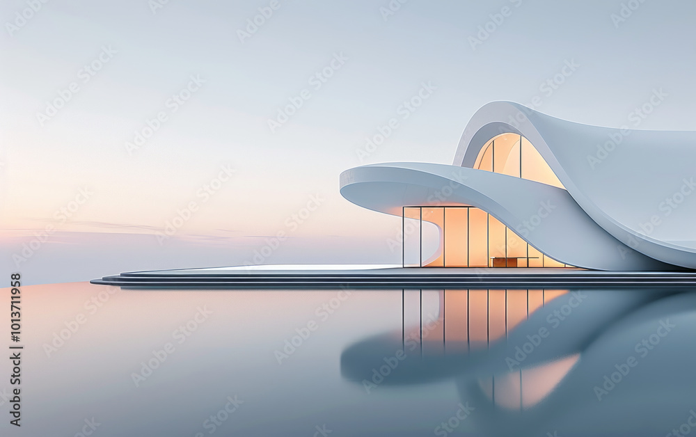 Minimalist modern architecture and spatial structure
Minimalist modern architecture and spatial structure