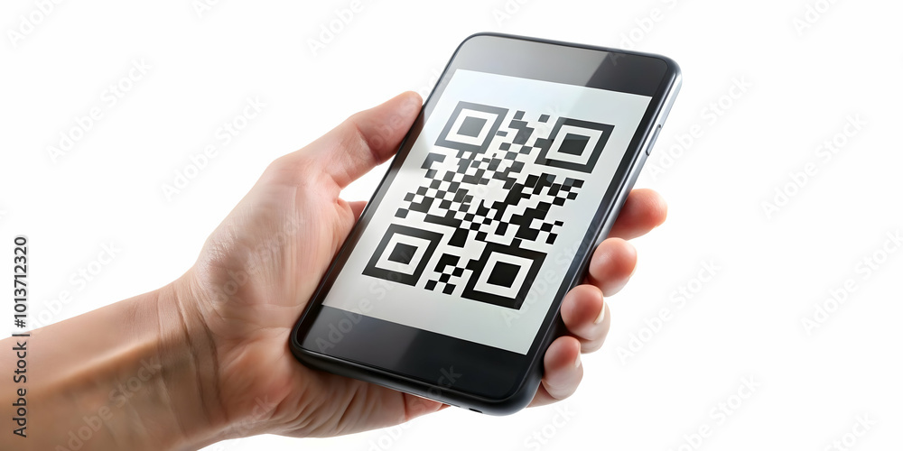 3D Close-Up Macro Shot of Hand Scanning Glowing QR Code on Smartphone for Cyber Monday Checkout - Digital Transaction Concept 3D Close-Up Macro Shot of Hand Scanning Glowing QR Code on Smartphone for Cyber Monday Checkout - Digital Transaction Concept
