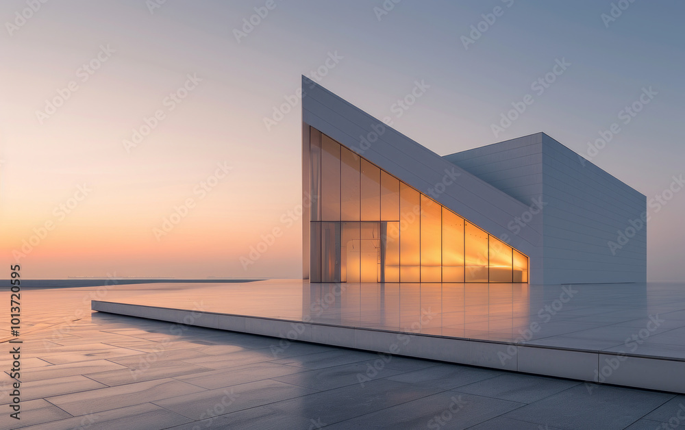 Minimalist modern architecture and spatial structure Minimalist modern architecture and spatial structure