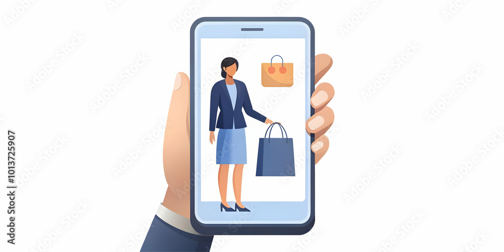 Flat Candid Shopper Using Mobile App for Cyber Monday Discounts: Easy Mobile Shopping Concept with Close-Up on Phone Screen and Hands Flat Candid Shopper Using Mobile App for Cyber Monday Discounts: Easy Mobile Shopping Concept with Close-Up on Phone Screen and Hands