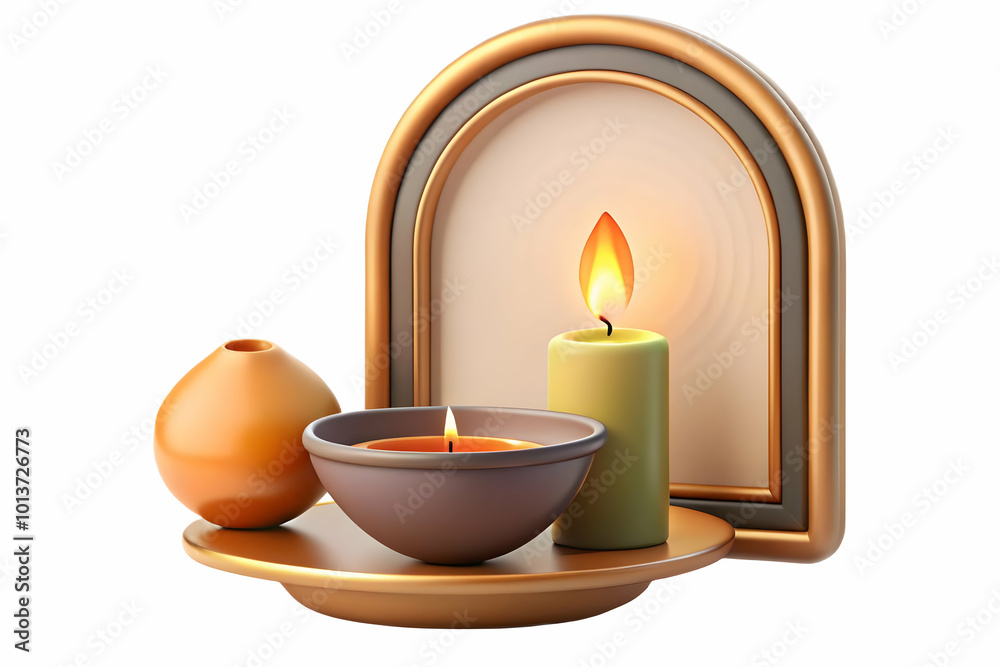 Minimalist Flat Bhai Dooj Tika and Candle Frame Design � Simple Vector Illustration with Copy Space for Celebratory Messages Minimalist Flat Bhai Dooj Tika and Candle Frame Design � Simple Vector Illustration with Copy Space for Celebratory Messages