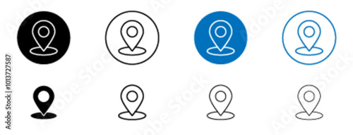 Pin icon in vector format