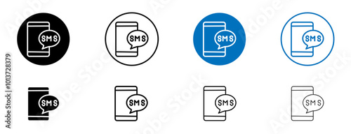 SMS icon in vector format