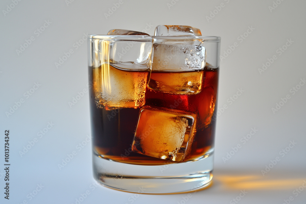 Refreshing Cold Beverage in Glass Refreshing Cold Beverage in Glass