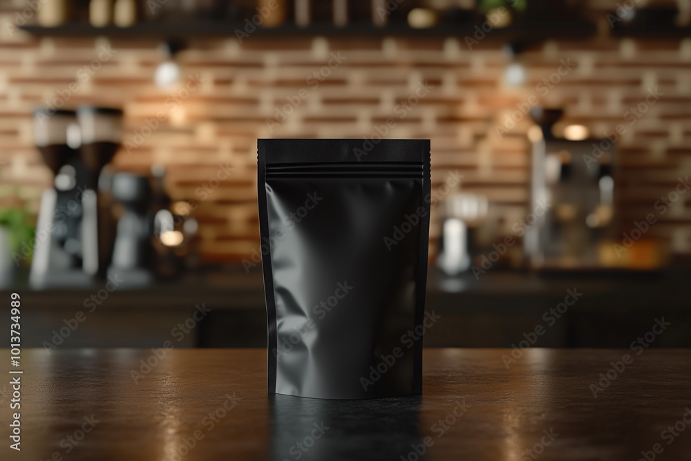 Obraz premium Elegant Black Packaging Mockup